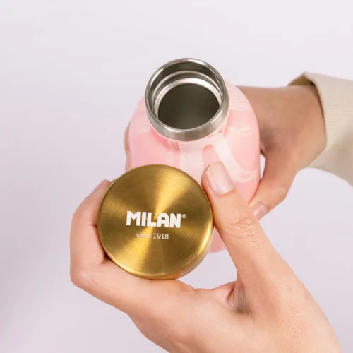Vista 5 de MILAN Lava Series Termo Termo 0,35 L Acero Inoxidable Rosa