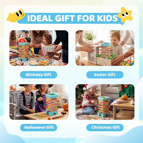Vista 6 de Montessori Game Board Game, Multiplayer for Kids 4-8, Math Educational, Fine Motor Skill Toy for Girls Boys, Classic Fun Games for Age 3 4 5 6 7 8