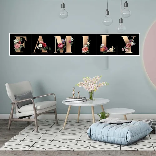 Vista 2 de JATOK Kits de pintura de diamantes personalizados para adultos, niños y principiantes, alfabeto de arte de diamantes 5D, taladro redondo completo