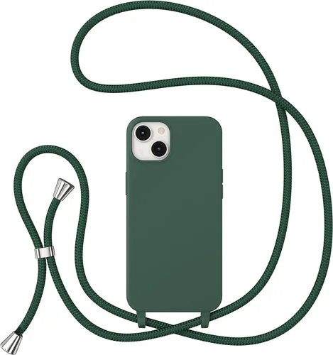 Vista 75 de ZTOFERA Funda para iPhone Air con correa, funda cruzada para teléfono con cordón ajustable para el cuello en los hombros, silicona suave a prueba