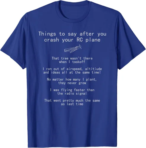 Vista 25 de Cosas que decir cuando te estrellas con tu camiseta RC Plane hobby