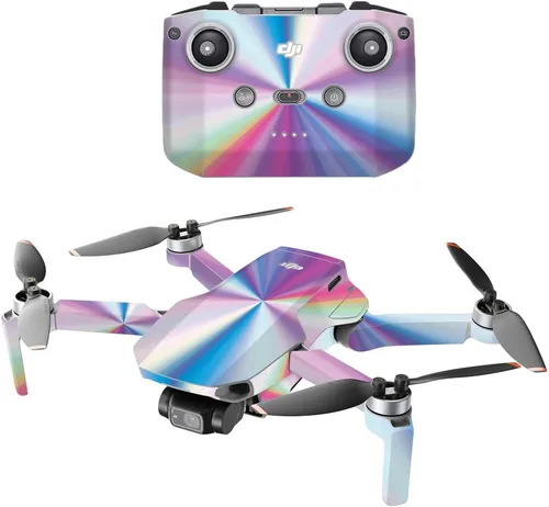 Vista 13 de MightySkins - Compatible con DJI Mini 2 Dron portátil - Humo brillante Funda protectora de vinilo duradera y única Fácil de aplicar, quitar