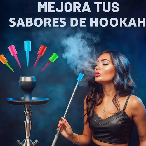 Vista 4 de Tanya Hookah Lolly Pop Candy Tips Super Masculino Plástico Dissposiable Cachimba Colorfull Tips 10PK