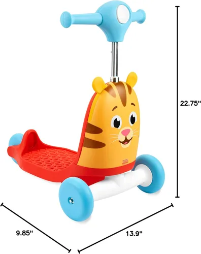 Vista 12 de Skip Hop Andador de actividad con empuje 3 en 1 para bebés a scooter para niños pequeños, Daniel Tiger