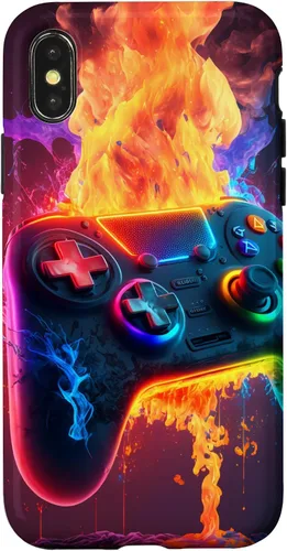 Vista 5 de Gamer Aesthetic Graphic Gaming Video Games Boys Funda para iPhone 17 para adolescentes y niños