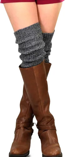 Vista 7 de TeeHee Knee Leg Warmers,Extra Long Thigh High Leg Warmers, Boot Cuffs for Women