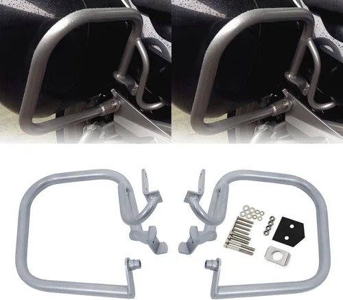 Vista 10 de Worldmotop - Protector de motor de repuesto para BMW R1200RT R 1200RT 2004-2013 (delantero y trasero, negro)