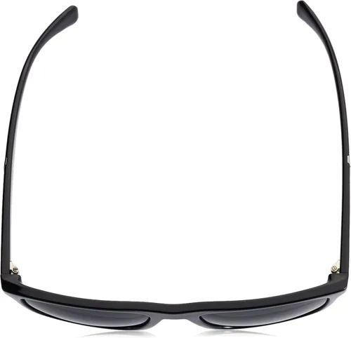 Vista 4 de Emporio Armani Gafas de sol redondas de moda para hombre, negro brillantegris , talla única