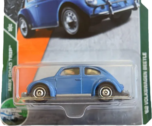 Vista 2 de Matchbox Viaje por carretera 12/35 '62 Volkswagen Beetle 16/125, azul