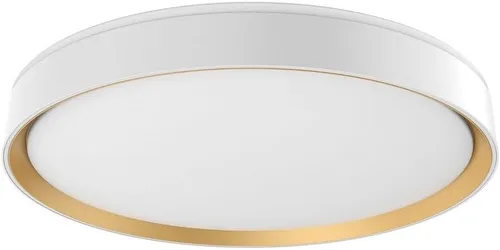 Vista 3 de Kuzco Lighting FM43920-WH/GD Essex - Montaje empotrado LED de 45 W - 3.13 pulgadas de alto y 19.75 pulgadas de ancho, acabado de color: blanco/dorado