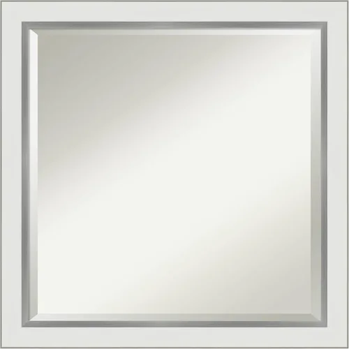 Vista 54 de Amanti Art - Espejo de baño blanco para sobre lavabo, espejo de tocador rectangular blanco de 35x45 para gabinete, marco moderno extragrande, se