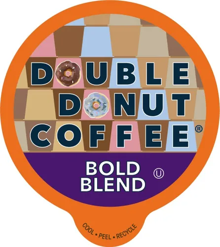 Vista 71 de Double Donut Coffee Cápsulas de Café Half Caff, Cápsulas de Café de Media Cafeína de Porción Individual para Cafeteras Keurig K Cup, Tostado Medio
