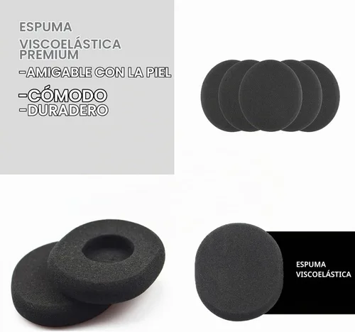 Vista 3 de Almohadillas de repuesto H800 compatibles con auriculares inalámbricos Logitech H800, almohadillas de esponja suaves y duraderas, almohadillas