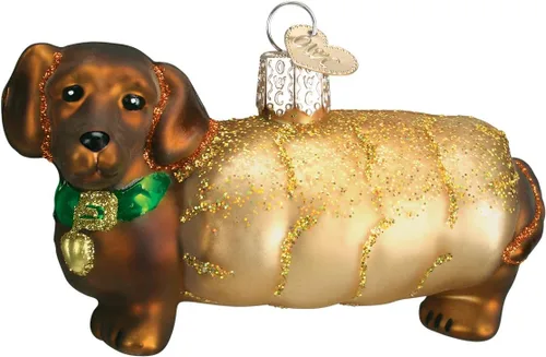 Vista 33 de Old World Christmas - Adorno de bebé blanco de un solo pieza de vidrio soplado para árbol de Navidad, decoración festiva hecha a mano, colección