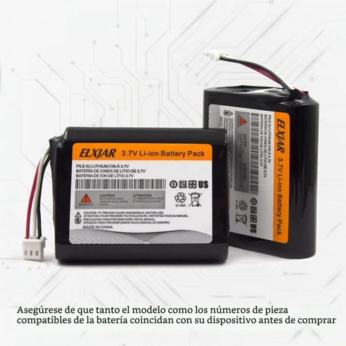 Vista 4 de Paquete de 2 baterías de 3.7 V 7800 mAh para 300-10186, AI05-2