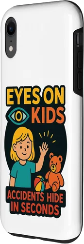 Vista 2 de Eyes on Kids Child Safety Gift for Moms, Granny, Grandad Case for iPhone XR