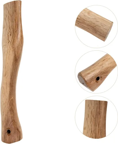 Vista 4 de Yardwe Mango de repuesto de madera Hacha para accesorios de campamento Camping Lanzamiento Supervivencia 10.6x1.8 in