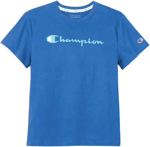 Vista 4 de Champion Classic - Camiseta de manga corta, diseño con texto "Left Chest Script