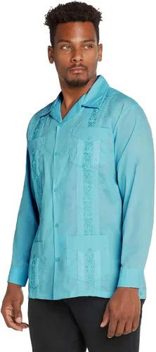 Vista 3 de 9 Crowns Essentials Guayabera - Camisa con botones para hombre
