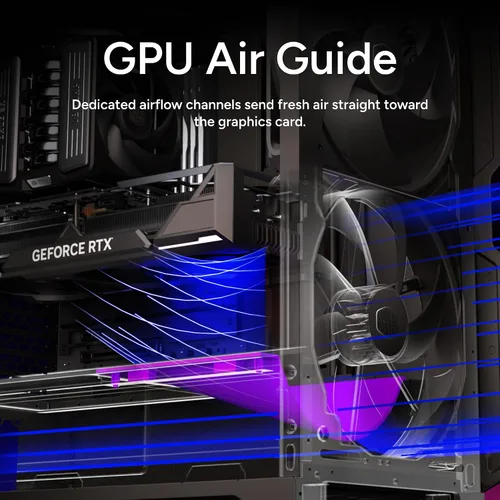 Vista 11 de Cooler Master HAF II 500 ATX PC Case, High Airflow Dual 220mm + 180mm Fans