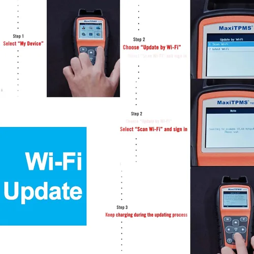 Vista 7 de Autel MaxiTPMS TS508WF TPMS herramienta de programación, WiFi reiniciar y restablecer Activate & Program 315/433MHz MX Sensors, WiFi TPMS Relearn