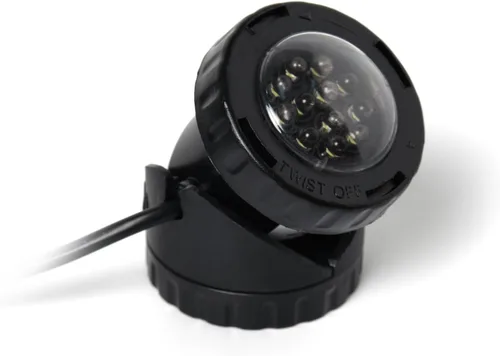 Vista 5 de Jebao PL1LED-3PS Luz LED sumergible para estanque con sensor de fotocélula, 2.25" x 3", rojo, azul, verde y amarillo