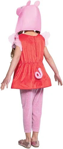Vista 2 de Disfraz clásico de Peppa Pig para niños