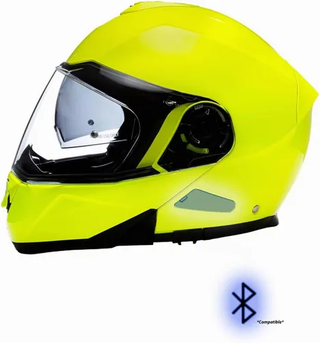Vista 2 de Daytona Helmets Glide - Casco modular de motocicleta – Casco de motocicleta abatible aprobado por DOT – Casco de motocicleta de cara completa listo