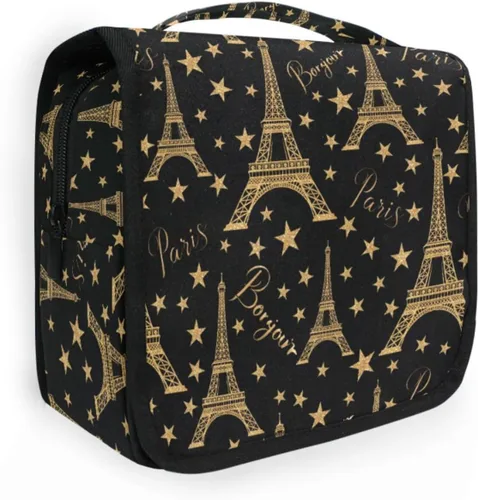 Vista 19 de MNSRUU Hanging Toiletry Bag Bats Satellites Skulls and Trees Travel Makeup bag for Toiletries Portable Travel Toiletry Organizer Cosmetic Bags with