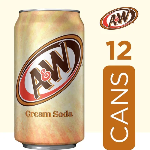 Vista 5 de A&W Cream Soda, latas de 12 fl oz, paquete de 12
