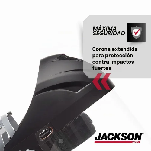 Vista 5 de Jackson Safety F4XP - Protector facial, tinte transparente antivaho para el trabajo, ANSI Z87.1