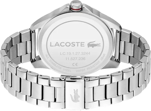 Vista 3 de Lacoste Reloj de cuarzo para hombre con correa de acero inoxidable plata 20 Modelo 201132 Plateado Hombres