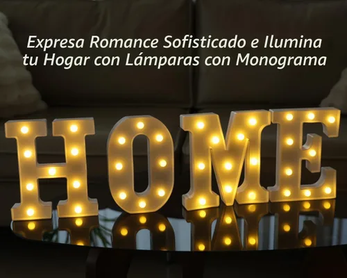 Vista 6 de Letras de luz LED, letras decorativas blancas cálidas de la carpa Luz cálida-H