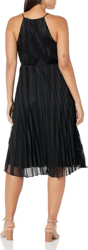 Vista 2 de Theory Vestido midi plisado para mujer en encaje mod