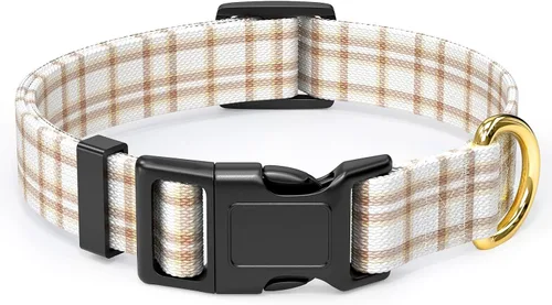 Vista 23 de Rnivvi Collar para perros pequeños, bonito collar resistente y ajustable para cachorros con hebilla de liberación rápida para machos, hembras