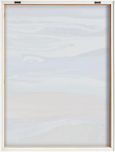 Vista 6 de Kate and Laurel Blake Coastal Currents - Arte de pared de vidrio impreso enmarcado por Xizhou Xie, 18 x 24 pulgadas, natural, arte abstracto moderno