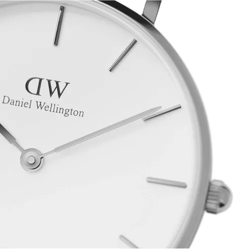 Vista 3 de Daniel Wellington Reloj pequeño de ley, pulsera de malla de plata, plateado