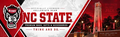 Vista 5 de Broad Bay Mochila NC State Wolfpack, Negro- gris, Mochila Nc State Official NC State Wolfpack Logo, Padded Laptop Computer Section, Premium 600