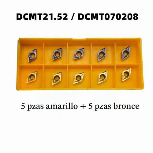 Vista 4 de DCMT21.51 DCMT21.52 DCMT070204 DCMT070208 Insertos de torneado de carburo 20 insertos DCMT21.51