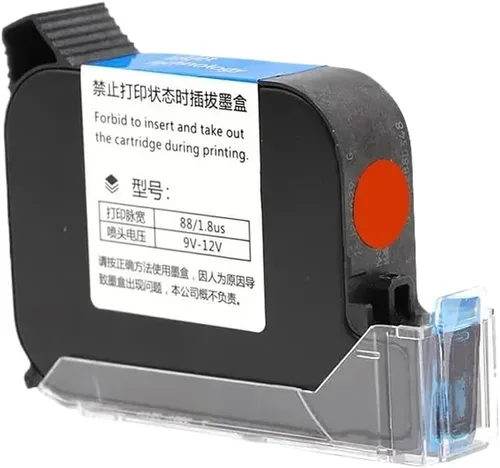 Vista 3 de 12. 7mm 2588 JS12 42ML Black Red Blue Green Ink Cartridge Universal for Handheld Inkjet Printer Fast Drying Print Height Compatible with Standard