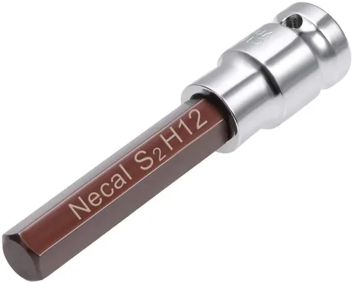Vista 37 de Utoolmart 1/2" Drive x 0.551 in largo Hex Bit Socket, métrico, S2 y Cr-V acero 1pcs