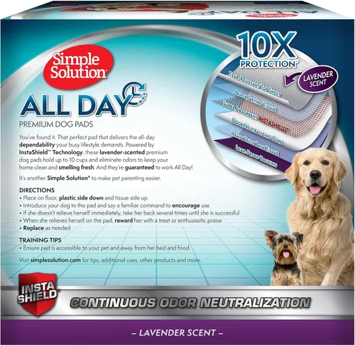 Vista 2 de Almohadilla Simple Solution para perros de 6 capas para todo el día, de calidad, de 23 נ24, con aroma a lavanda