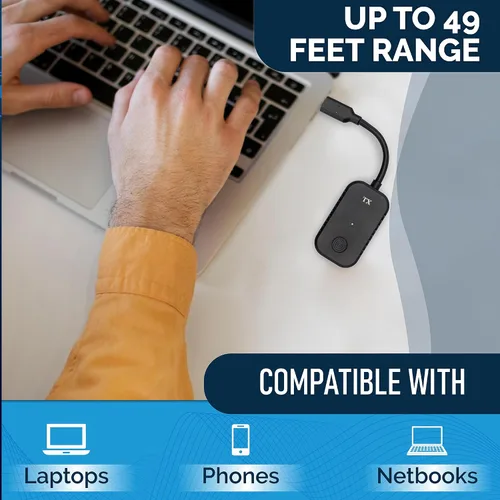 Vista 6 de ClearClick Present+Share (Edición USB-C) - Sistema inalámbrico de presentación y transmisión de video para portátiles y teléfonos inteligentes