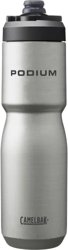 Vista 29 de CamelBak Podium - Botella de agua para bicicleta de acero inoxidable con aislamiento de acero, retención de frío para ciclismo, 12 onzas, color negro