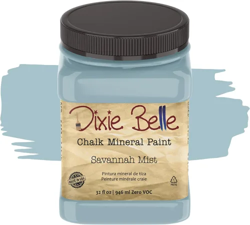 Vista 213 de Pintura para muebles con acabado de tiza Dixie Belle Paint Company - Amatista (4oz) - Pintura mineral de tiza chic púrpura profundo mate