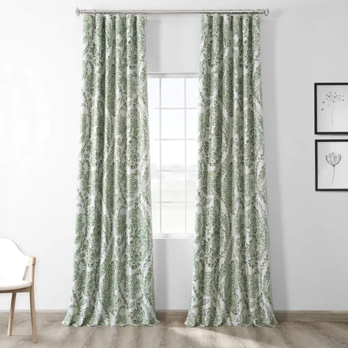 Vista 10 de HPD Half Price Drapes BOCH-KC43-63 - Cortinas de Lino con Rayas para Oscurecer la Sala de Estar (1 Panel), 50 x 63 Pulgadas, Color Negro Toldo