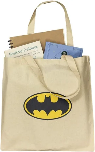 Vista 3 de Batman Classic Bat Shield Logo Comestibles Bolsa de viaje reutilizable, Multi, S