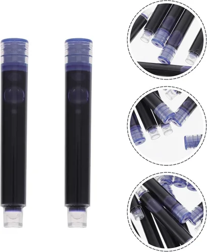 Vista 8 de 100 Pcs Fountain Pen Ink Refills Plastic Cartridges