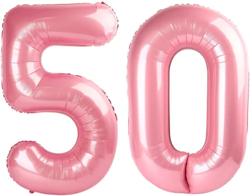 Vista 382 de Globos con números de 40 pulgadas, color negro, para decoraciones de cumpleaños de 10 a 100 años Jumbo 40In & Vibrant Color, With Hanging Holes
