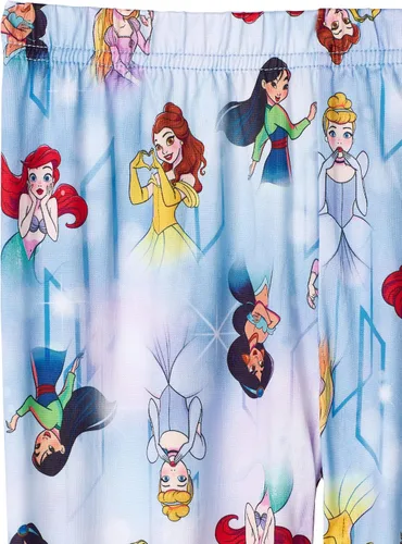Vista 6 de Cuddl Duds Conjunto de ropa interior térmica para niñas, diseños de Frozen, Princesas Disney y Star Wars, capa base larga John para niños